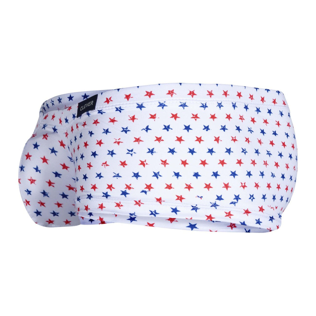 Clever 229949 3PK Autralian Latin Trunks Color Red-Blue-White - DealByEthan.gay loves Clever