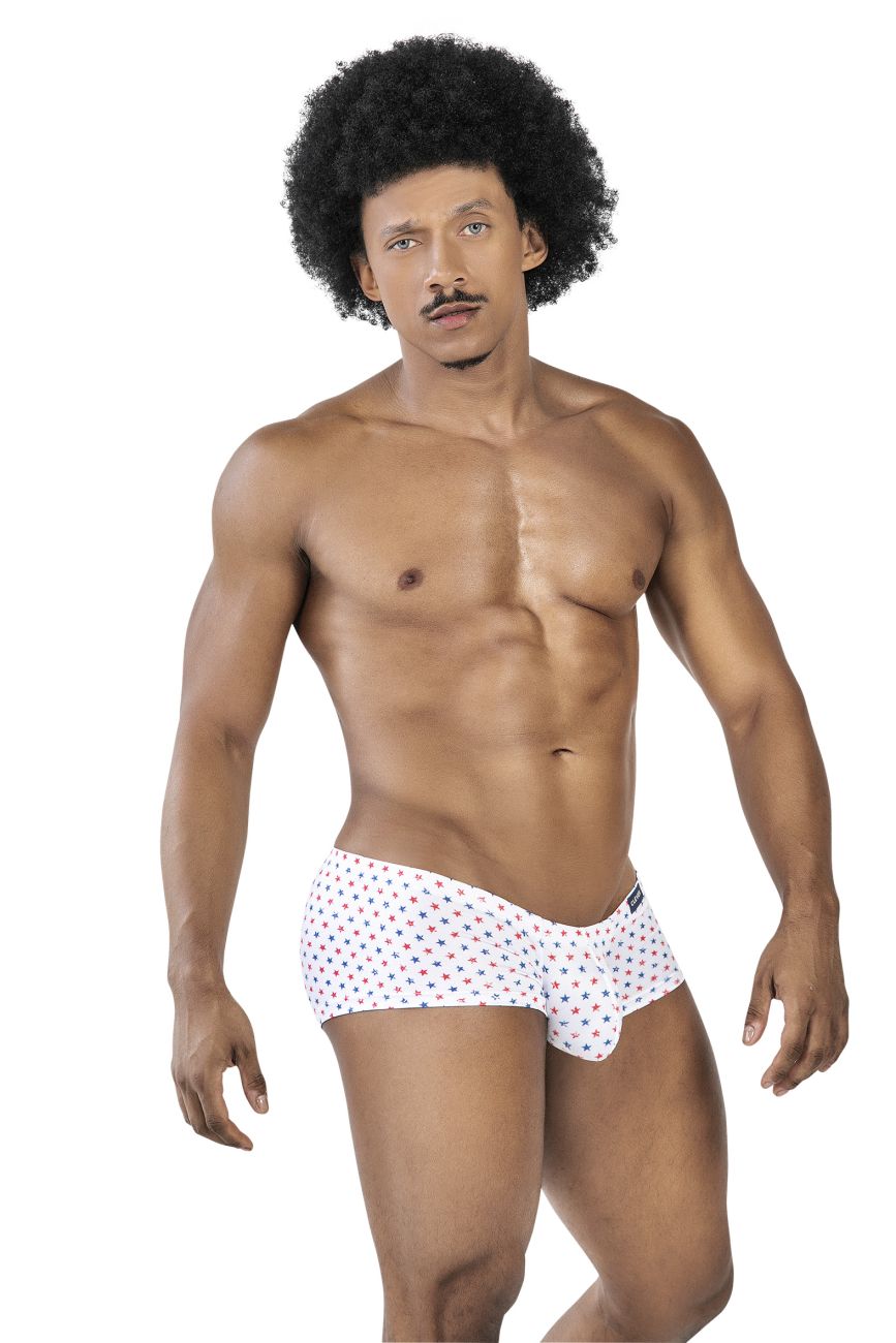 Clever 229949 3PK Autralian Latin Trunks Color Red-Blue-White - DealByEthan.gay loves Clever