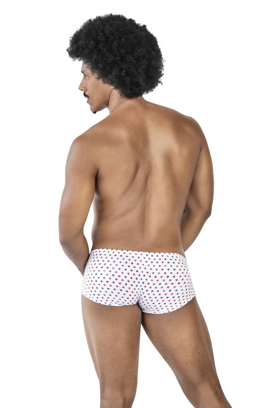 Clever 229949 3PK Autralian Latin Trunks Color Red-Blue-White - DealByEthan.gay loves Clever