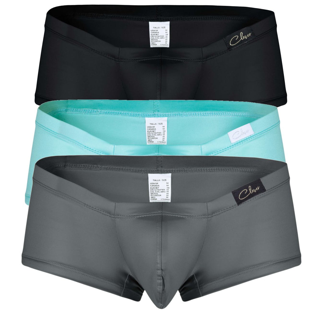 Bañador australiano Clever 229952, paquete de 3, color azul, verde y negro