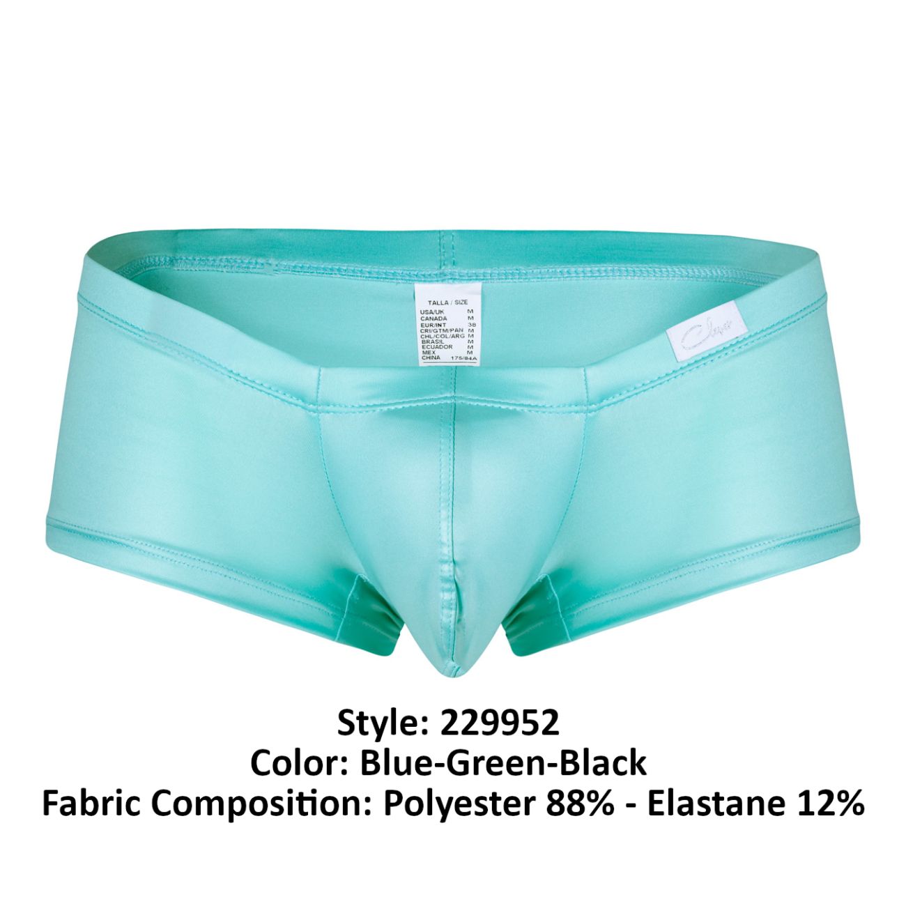 Bañador australiano Clever 229952, paquete de 3, color azul, verde y negro