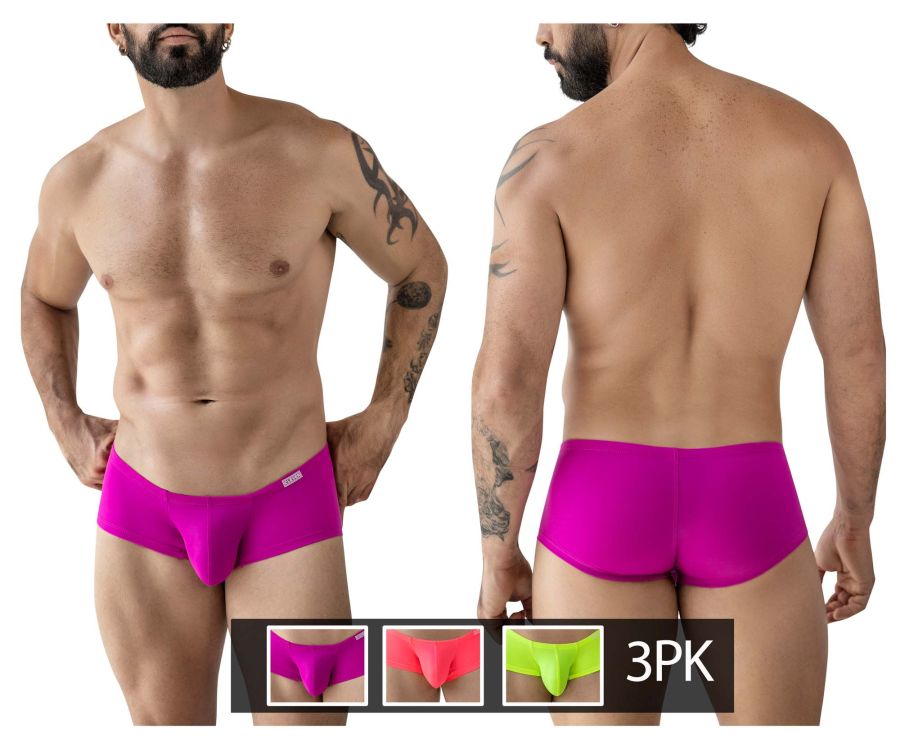 Clever 229958 3PK Australian Latin Trunks Color Multi-colored - DealByEthan.gay loves Clever