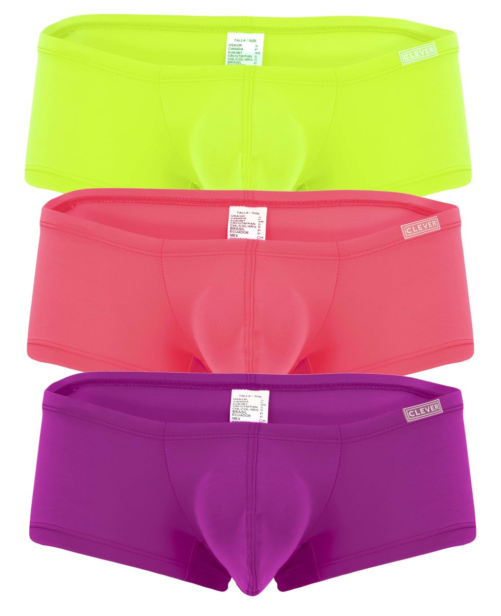 Clever 229958 3PK Australian Latin Trunks Color Multi-colored - DealByEthan.gay loves Clever