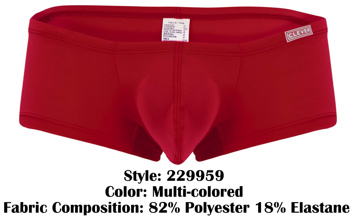 Clever 229959 3PK Australian Latin Trunks Color Multi-colored - DealByEthan.gay loves Clever