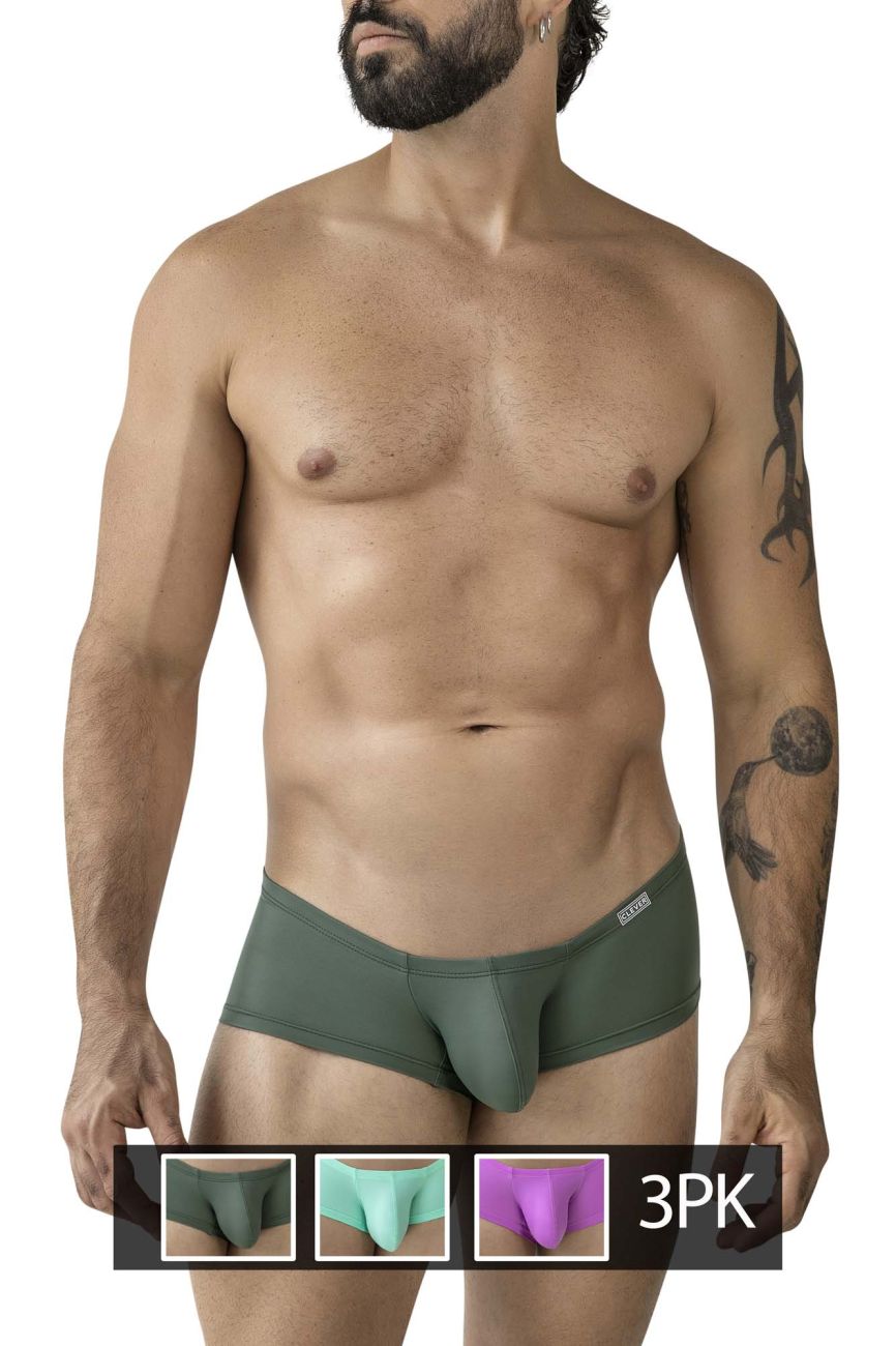 Clever 229961 3PK Australian Latin Trunks Color Multi-colored - DealByEthan.gay loves Clever