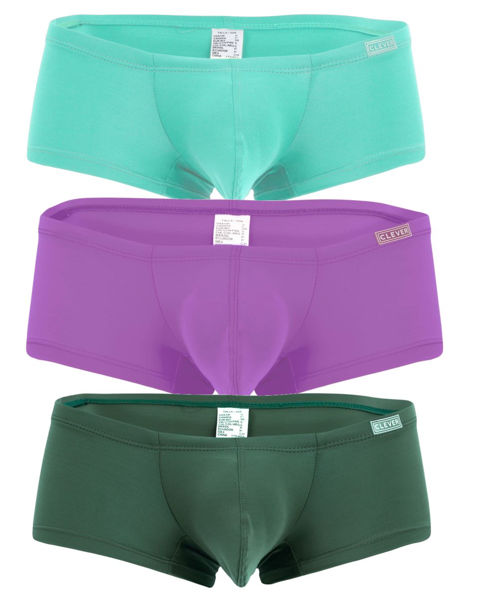 Clever 229961 3PK Australian Latin Trunks Color Multi-colored - DealByEthan.gay loves Clever