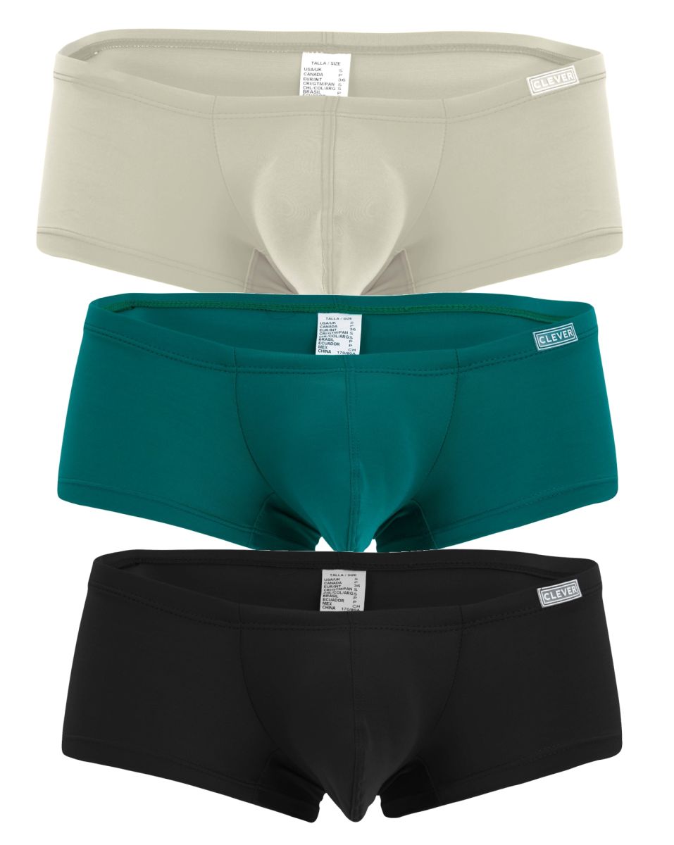 Clever 229963 3PK Australian Latin Trunks Color Multi-colored - DealByEthan.gay loves Clever