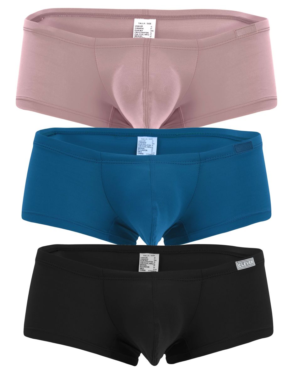 Clever 229965 3PK Australian Latin Trunks Color Multi-colored - DealByEthan.gay loves Clever