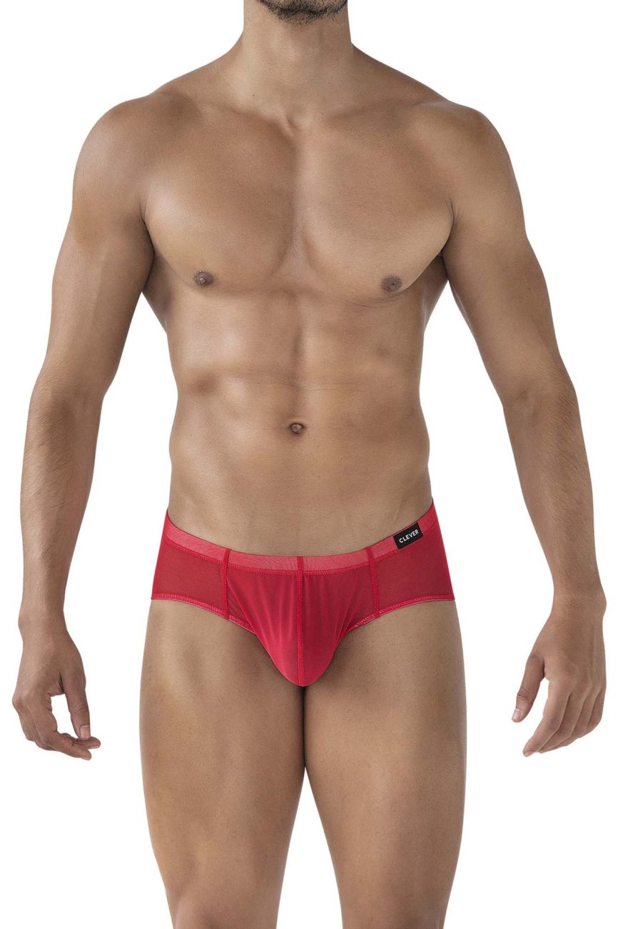 Clever 519962 3er-Pack Australian Latin Briefs Slips Farbe Rot-Schwarz-Traube