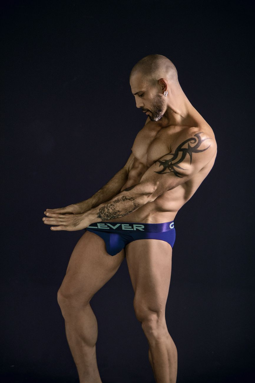 Clever 519968 3PK Australian Latin Briefs Color Beige-Blue-Green - DealByEthan.gay loves Clever