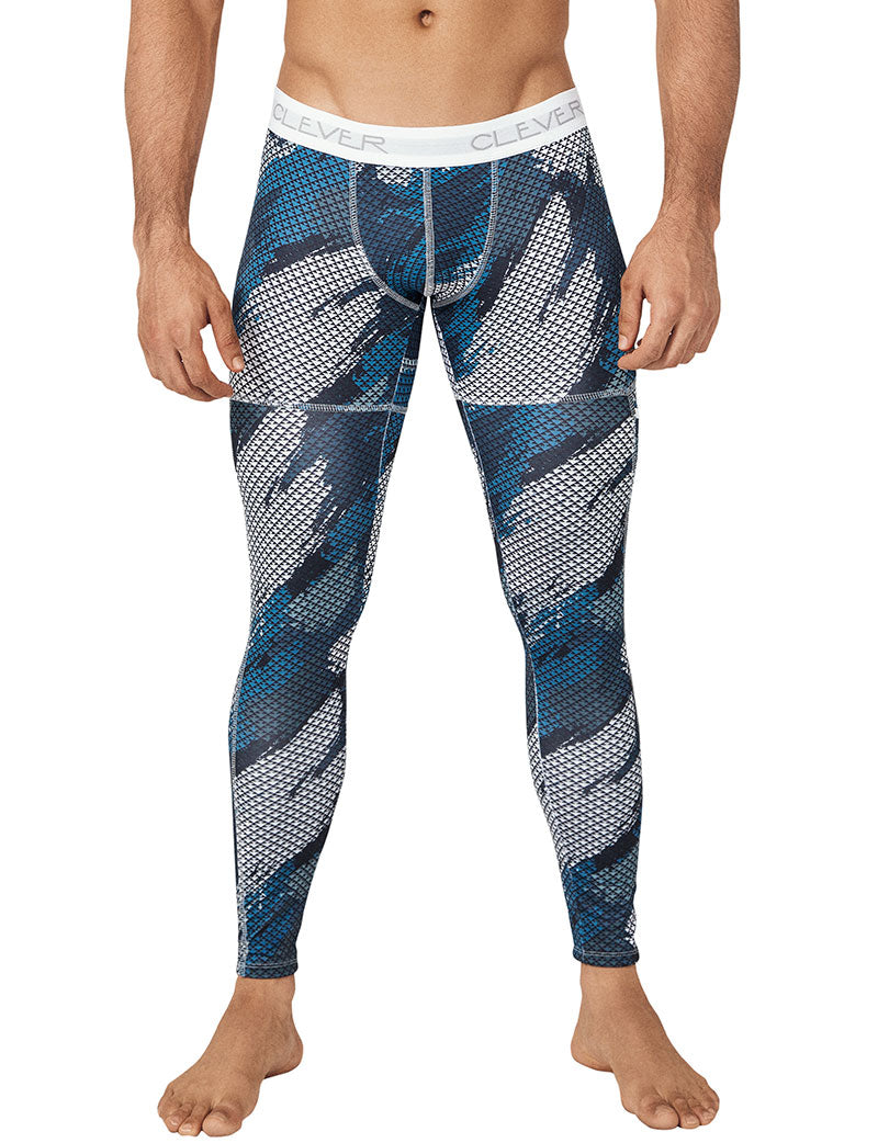 Clever Enigmatic Camo Leggings Tights Athletic Pants Dark Blue 0279 Size M - DealByEthan.gay loves Clever