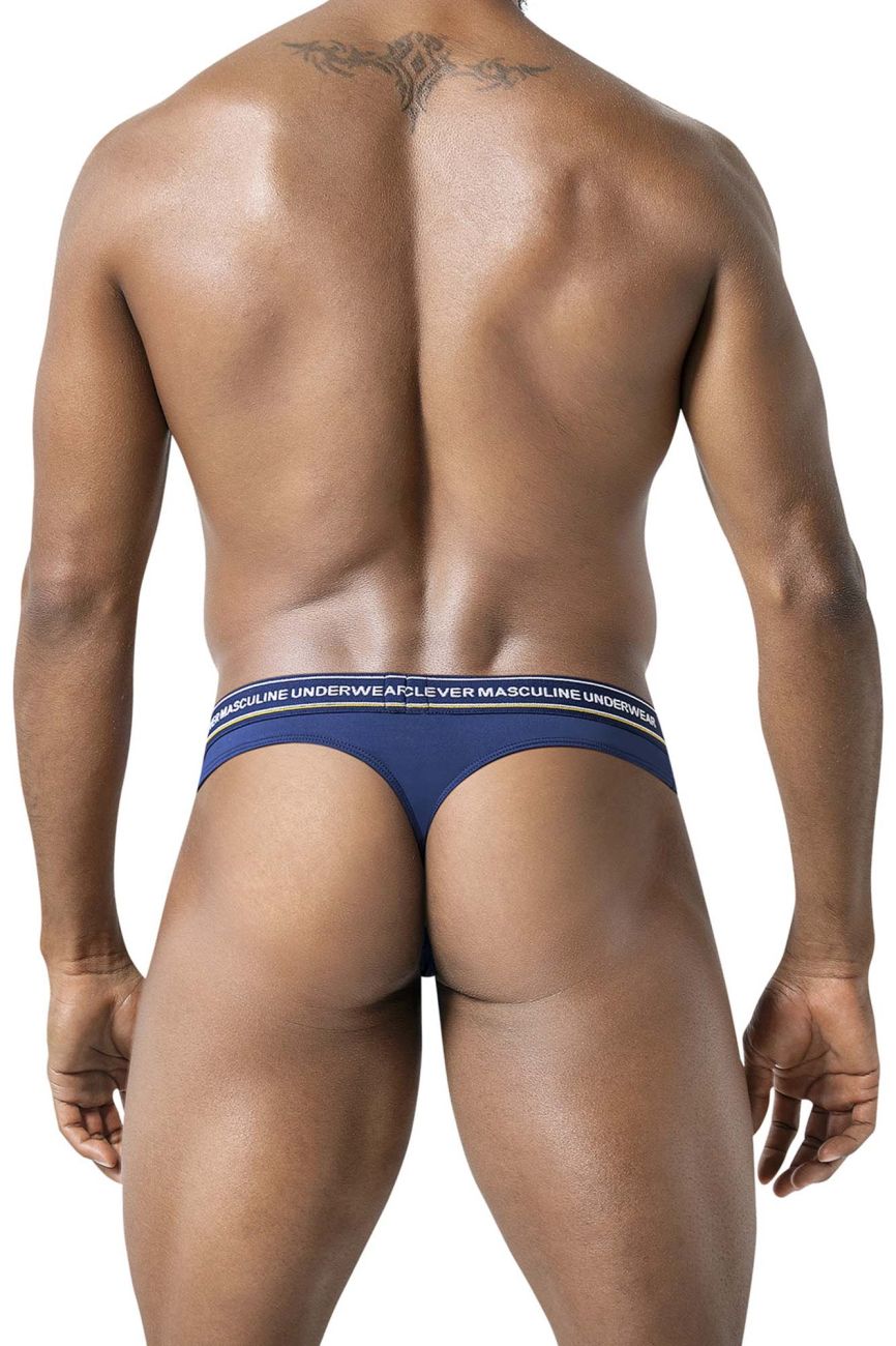 Clever 100010 3er-Pack australische Latin-Tangas, Farbe Blau-Petrol-Grün