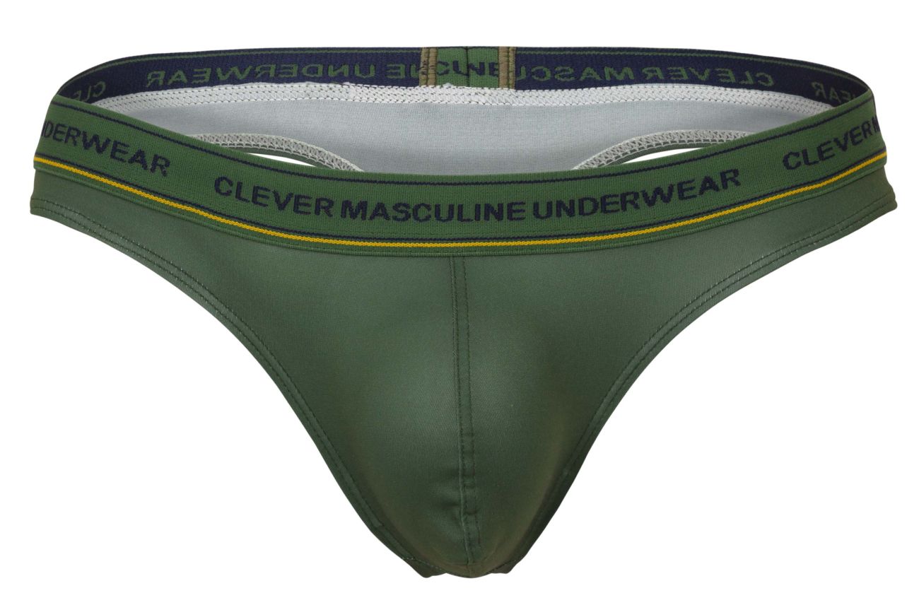 Clever 100010 3er-Pack australische Latin-Tangas, Farbe Blau-Petrol-Grün