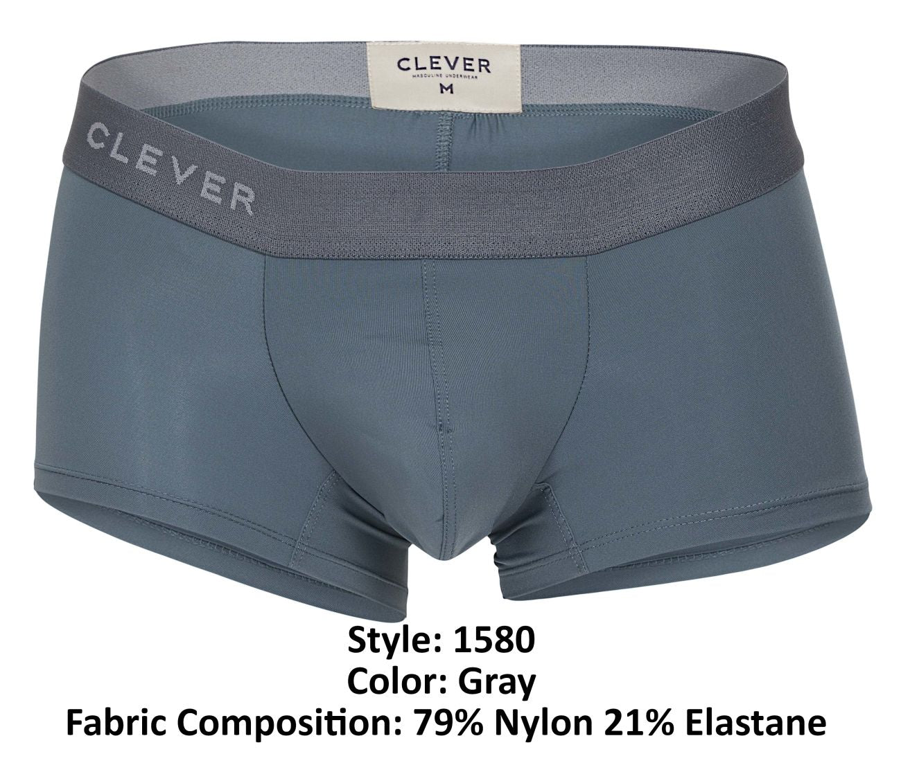 Clever 1580 Emotion Badehose Farbe Grau