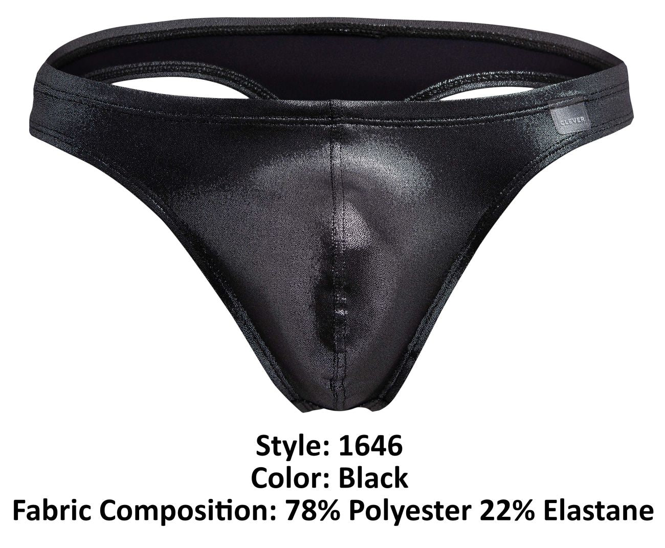 Tanga Clever 1646 Chakra Color Negro