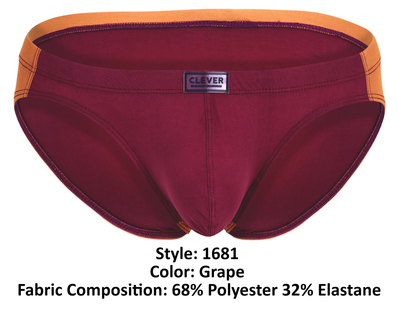 Clever 1681 Two-Tone Bikini Farbe Traube