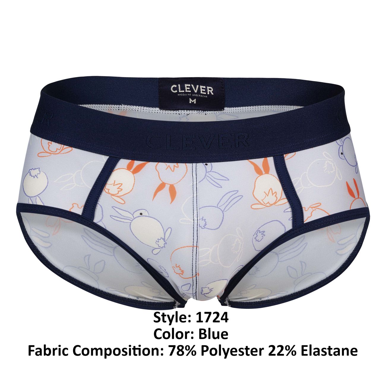 Clever 1724 Coney Briefs Color Blue