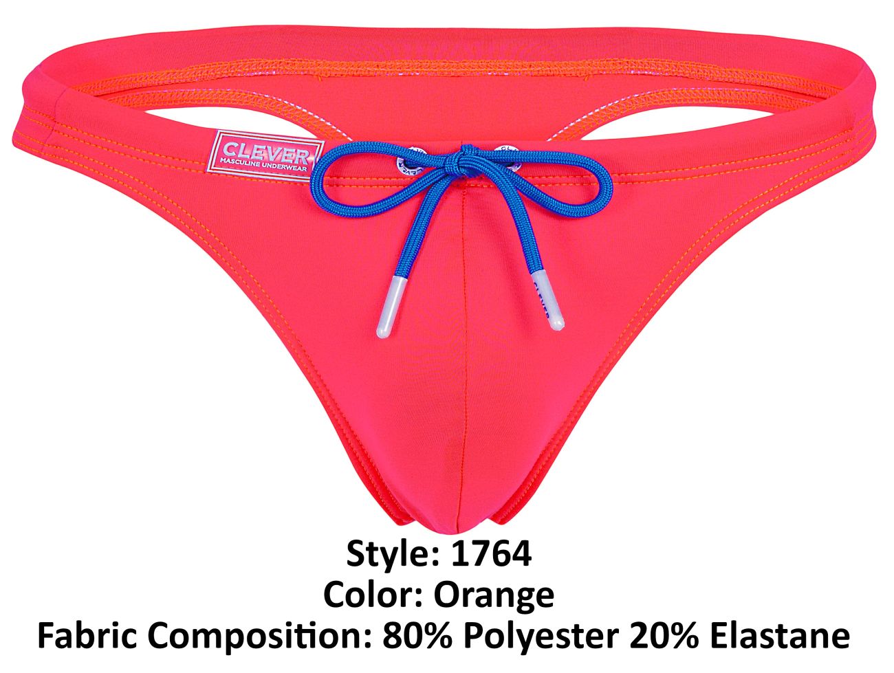 Clever 1764 Vivo Bade-Tangas Farbe Orange