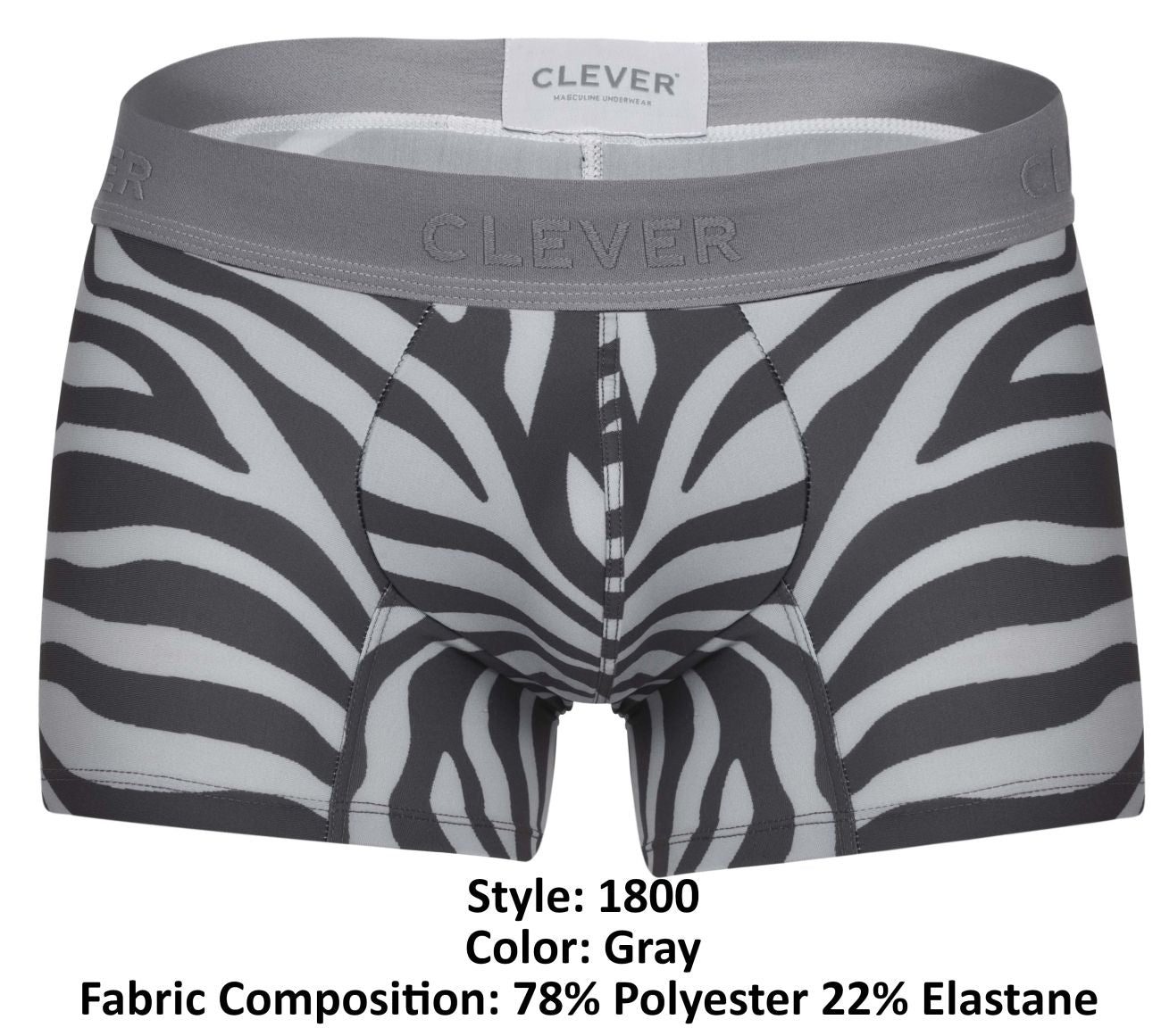 Clever 1800 Cebra Trunks Farbe Grau