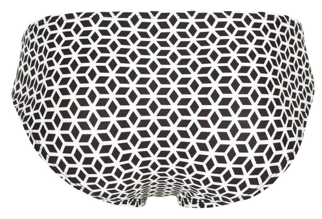 Clever 1857 Cuadricula Bikini Farbe Weiß