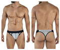 Clever Moda Men's Underwear 2046 Catamarca Thongs Color Dark Gray
