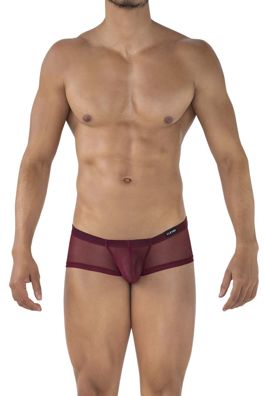 Clever 229937 3PK Australian Latin Trunks Trunks Color Red-Black-Grape