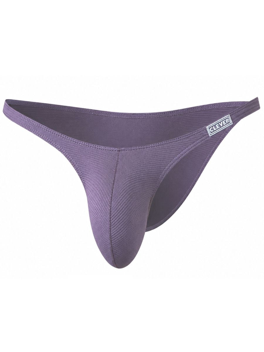 Lilac minimalist briefs with thin sides and a small logo tag on the right hip.