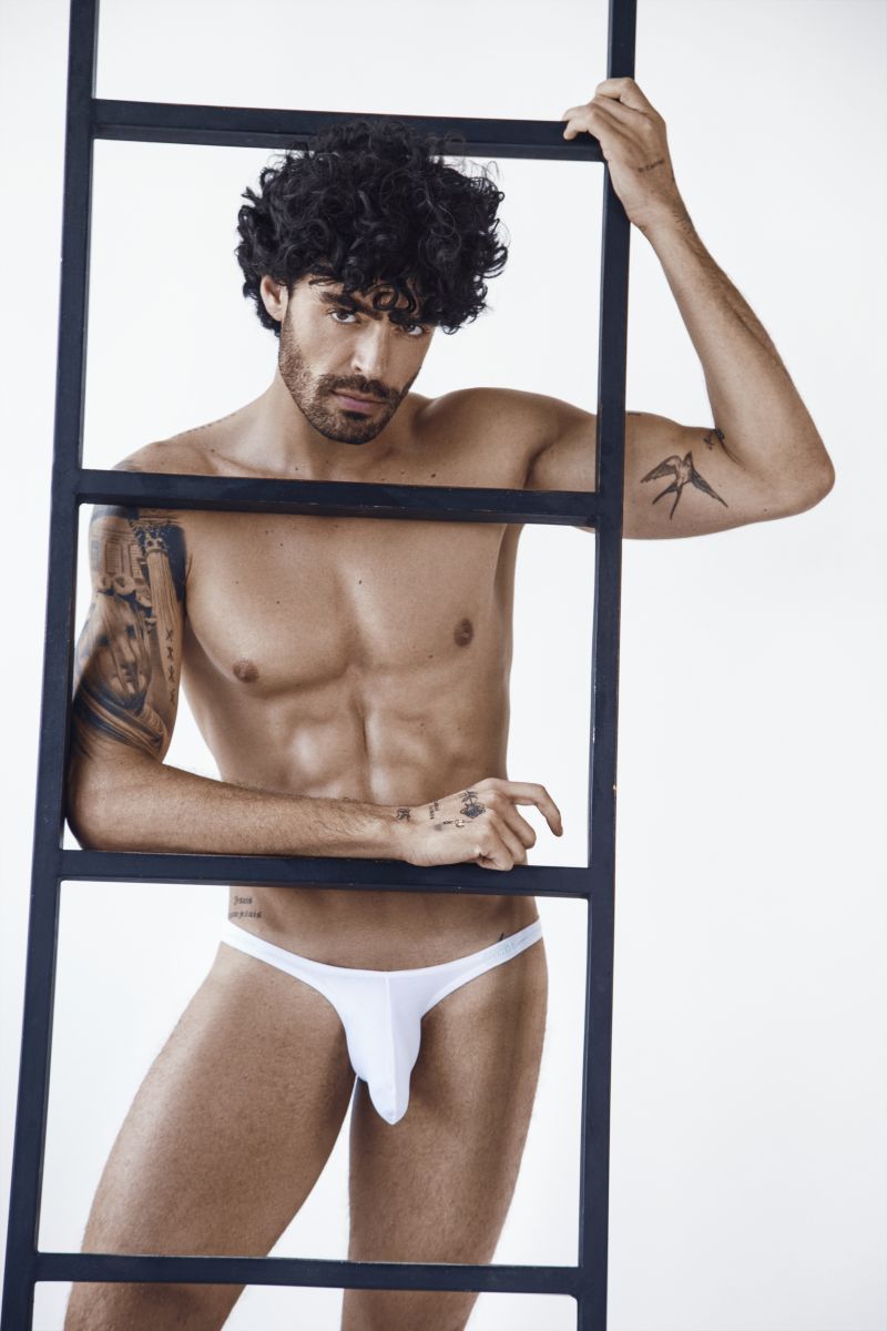 Clever 26215 Men's Underwear Cocuy Sleek Low Rise Briefs Color White