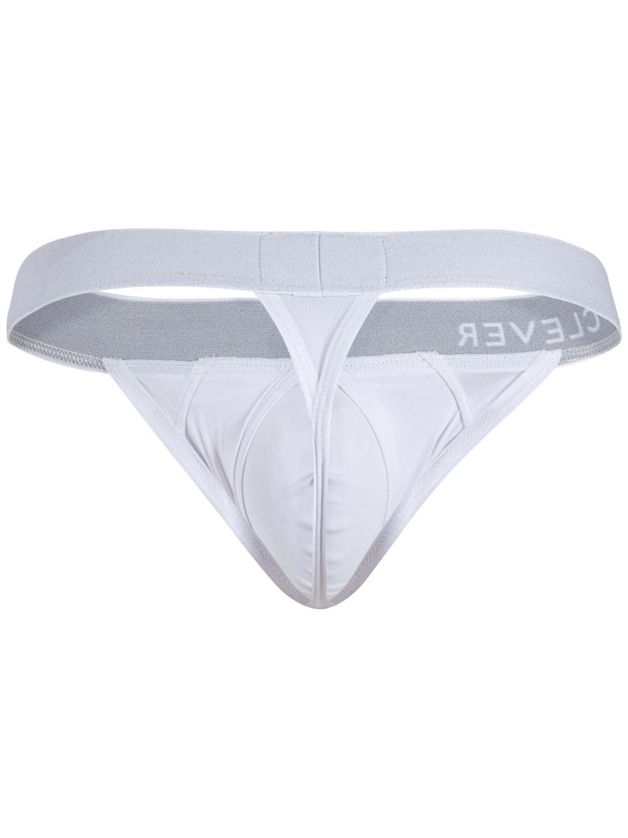 Clever 26219 Men's Underwear Marsella Thongs for Sleek Minimalist Comfort Color White