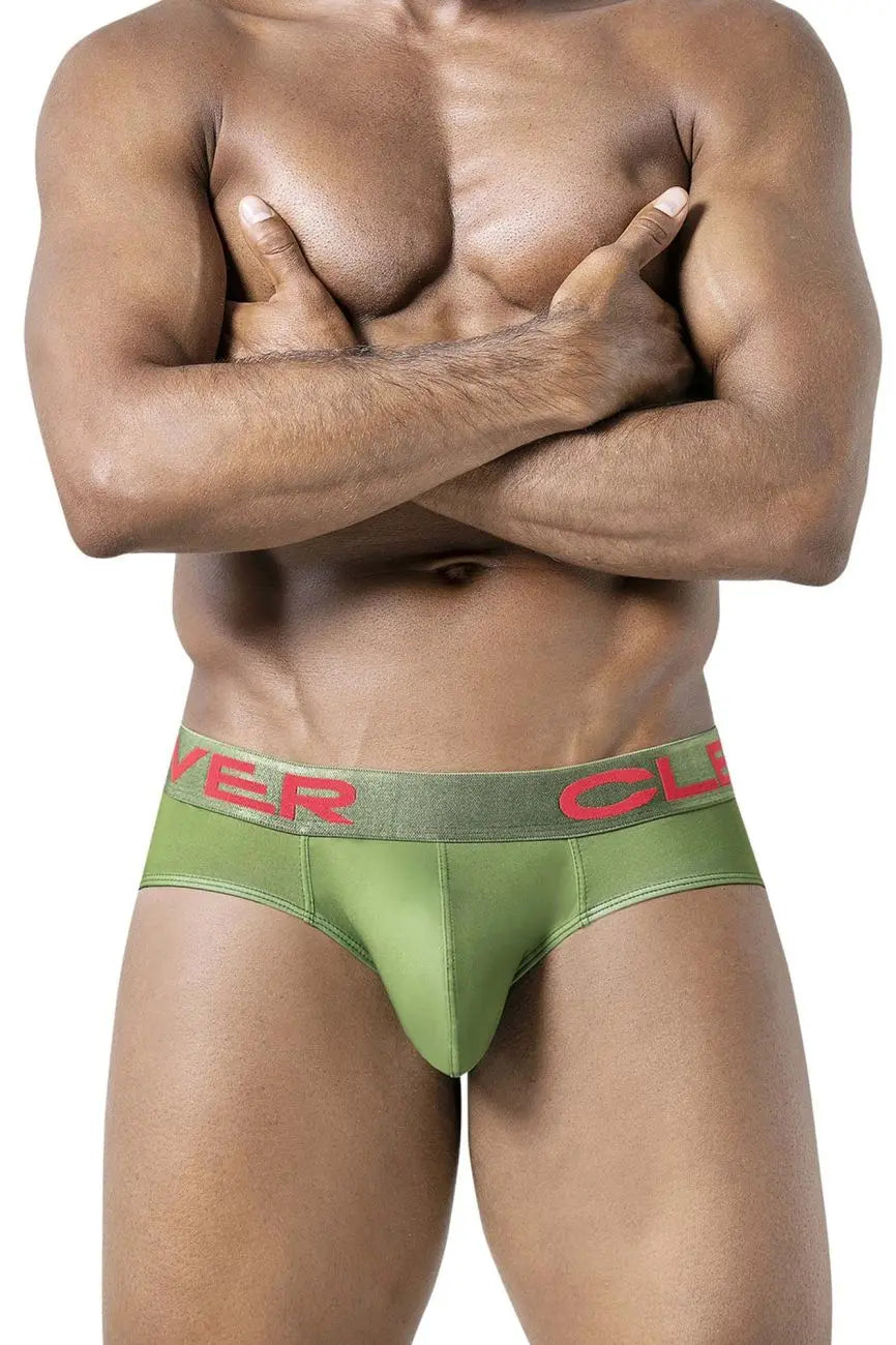 Clever Moda Ropa Interior Masculina 519968 Pack de 3 Slips Latinos Australianos Color Beige-Azul-Verde