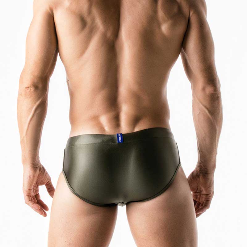 Traje de baño bikini metalizado Code 22 Khaki 6012 Talla M