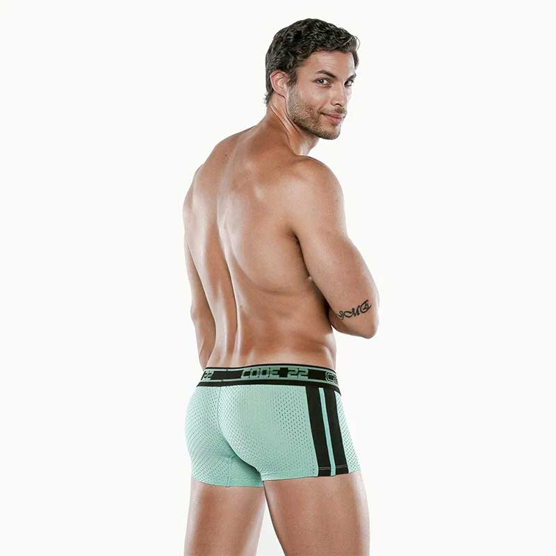 Code 22 Motion Push Up Trunk Underwear Turquoise 2062-09 Size 2XL - DealByEthan.gay loves Code 22