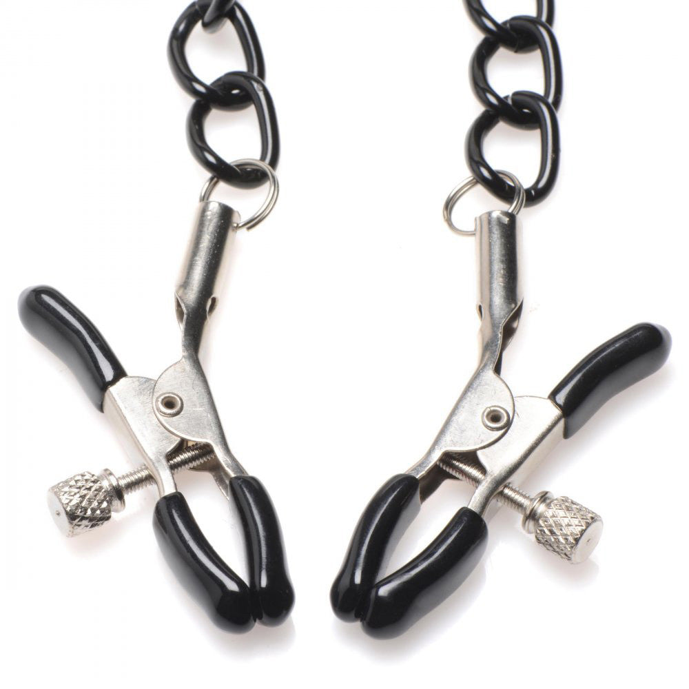 Collar de tentación con pinzas para pezones
