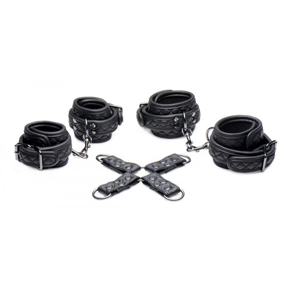 Conjunto de sujeción para muñecas y tobillos Concede con adaptador Hog-Tie