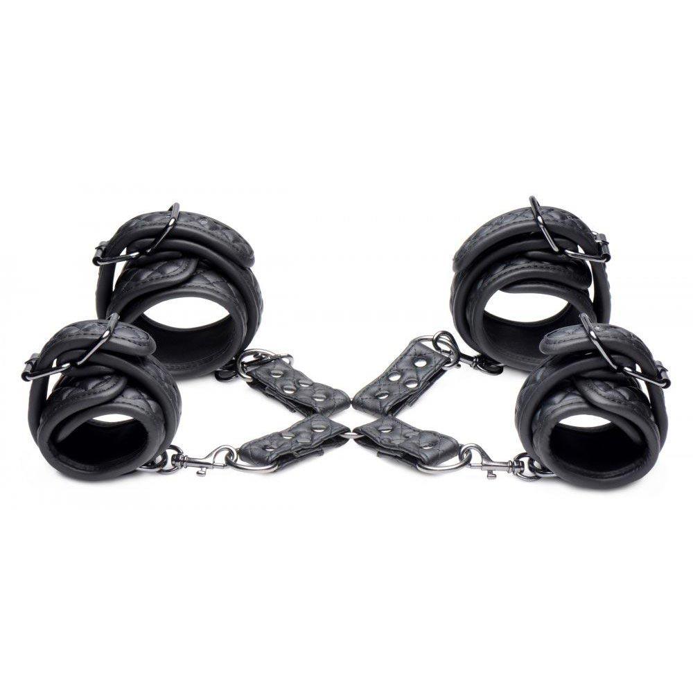 Conjunto de sujeción para muñecas y tobillos Concede con adaptador Hog-Tie