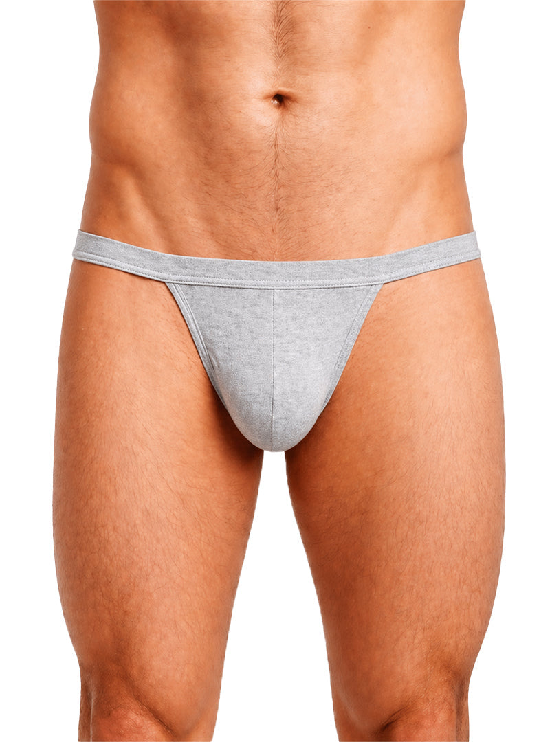 Undergear Men's Contour Cutaway Bikini 2-Pack (Gray & Yellow)