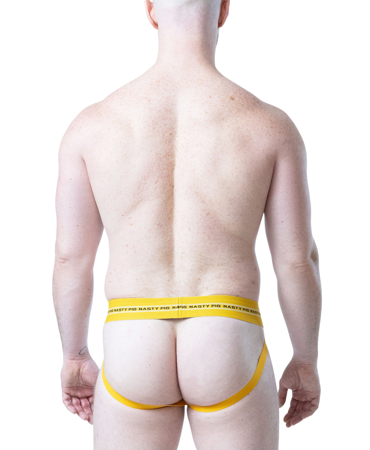 Nasty Pig Men's Core Jockstrap 3.0 - Cadmium Yellow/Black/White