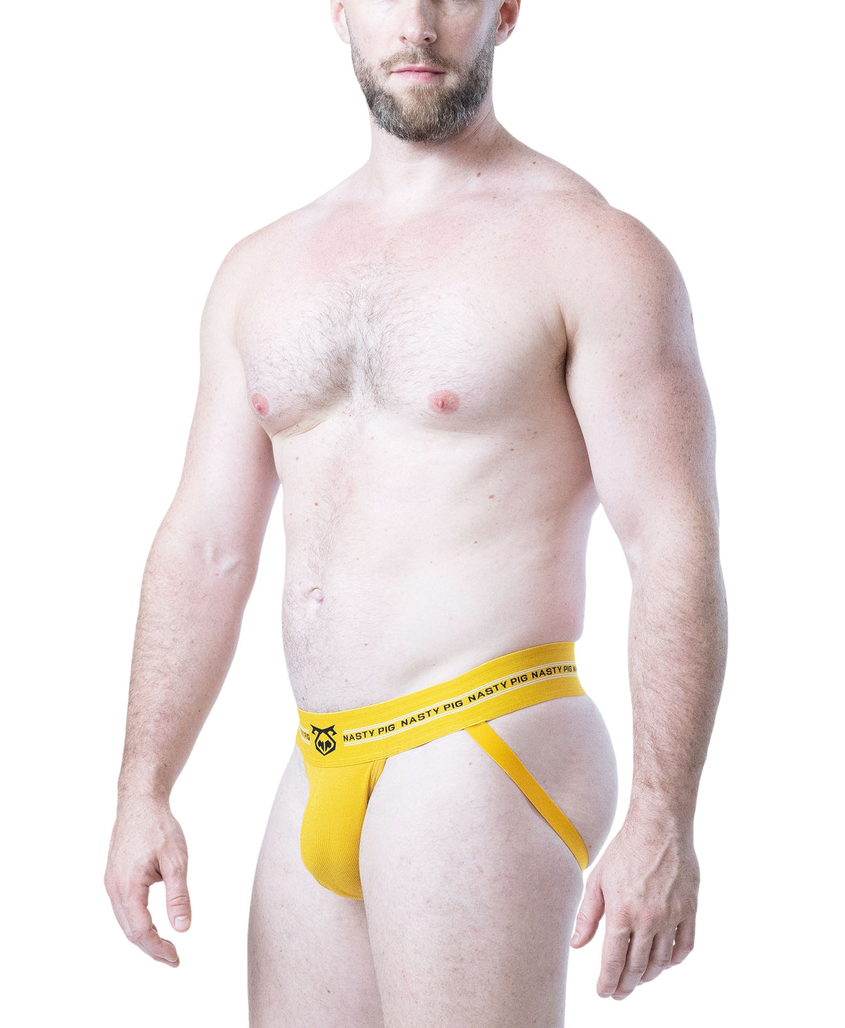 Nasty Pig Men's Core Jockstrap 3.0 - Cadmium Yellow/Black/White