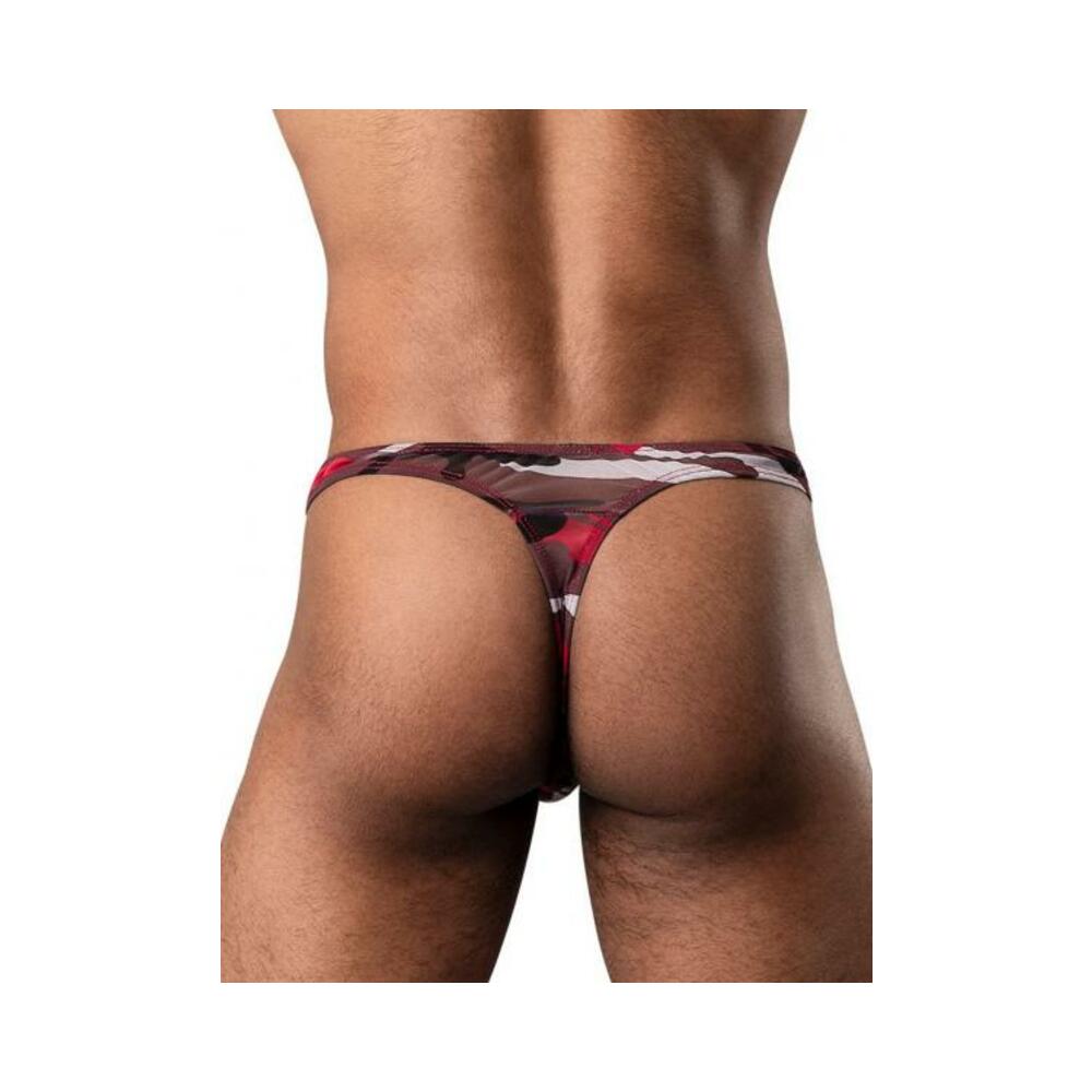 Cumouflage Bong Thong Red S/m - DealByEthan.gay loves Male Power