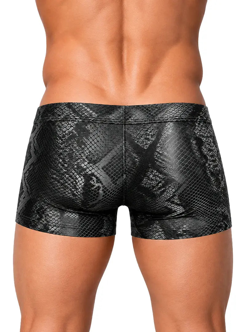 Undergear Men's Cutout Zip Trunk BK-788