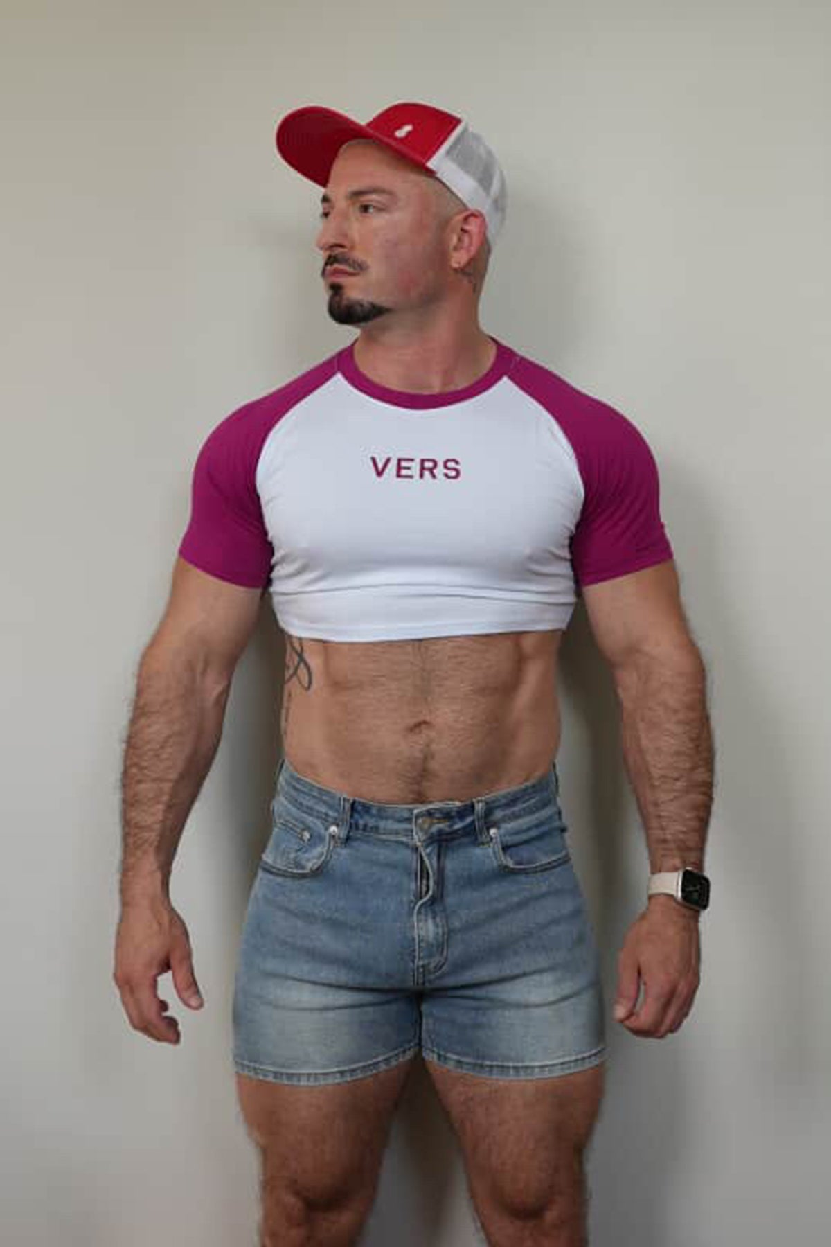 JJ Malibu Muscle-Fit Crop Tee - Vielseitig