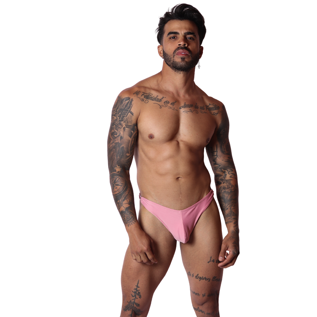 Dinamic Pink Swim G String on model by Gigo Underwear