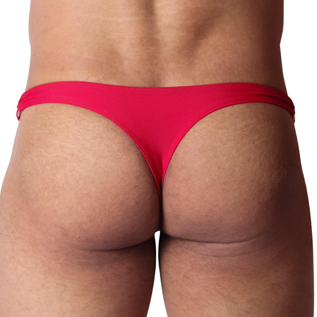Dinamic Red Swim G String back view by Gigo Underwear