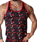 Dog Red Tank by Gigo Underwear