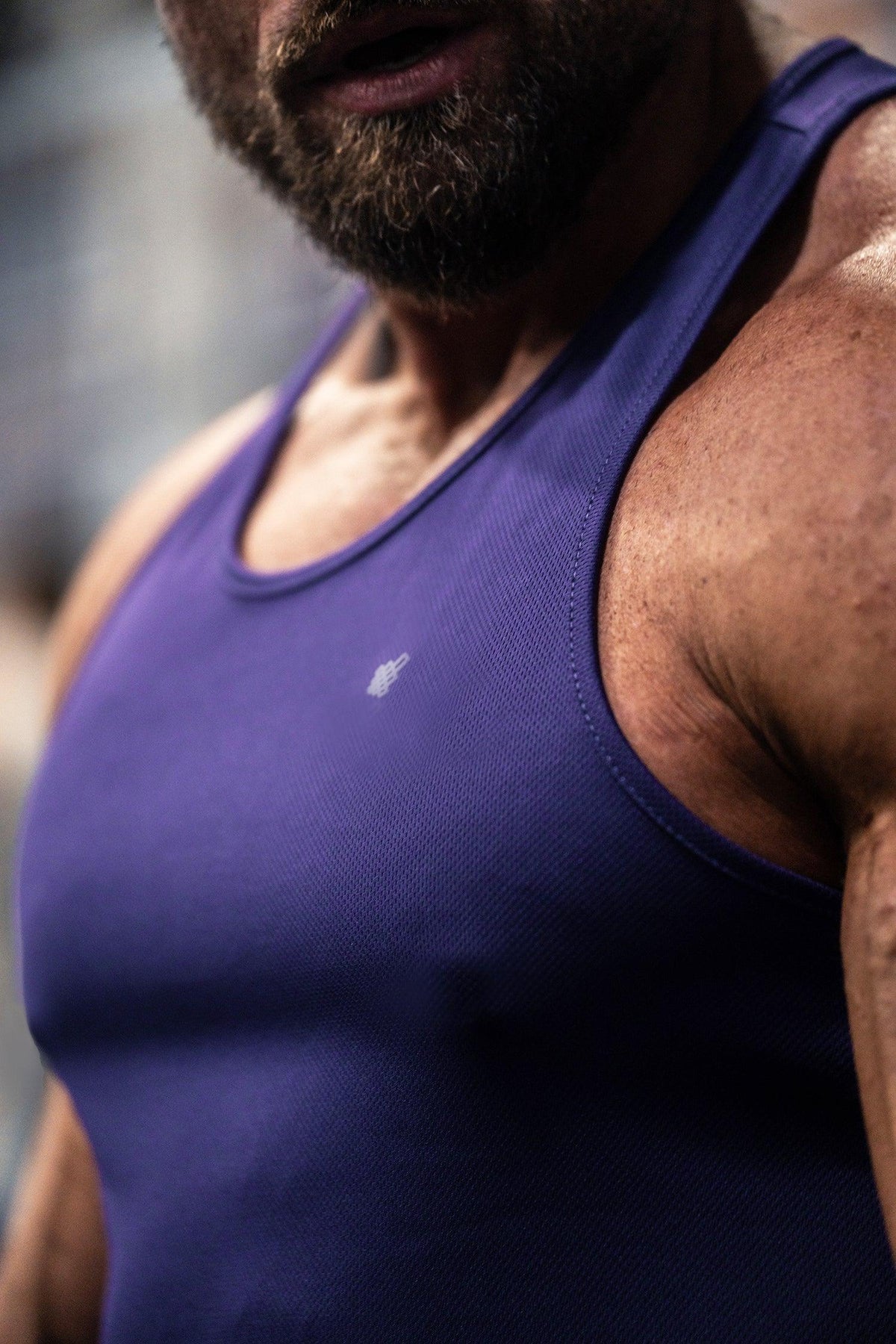 Jed North Men's Fast-Dry Bodybuilding Workout Stringer - Violet