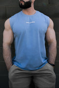 Jed North Men's Sleeveless Muscle Tee - Light Blue
