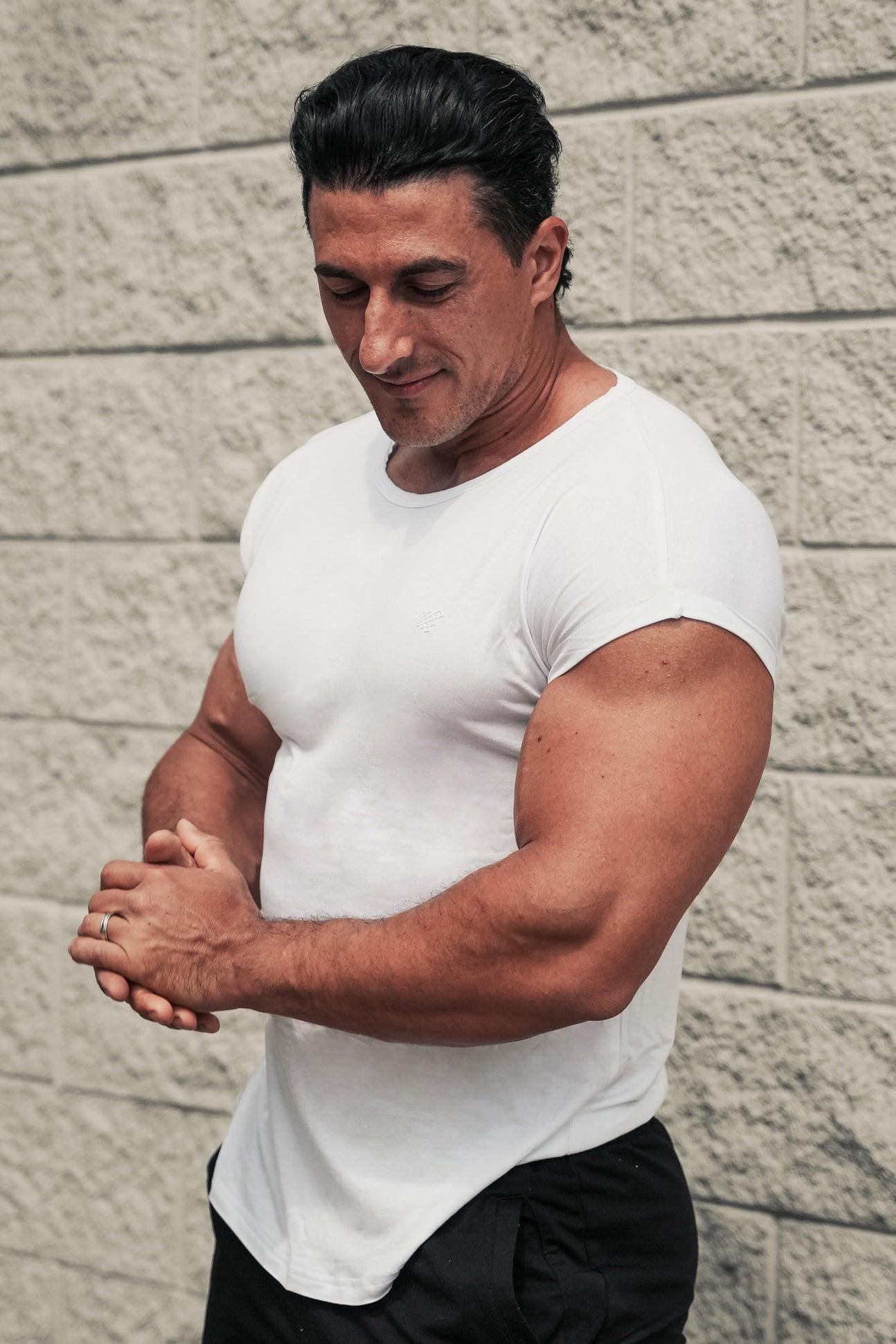 Jed North Evolve Cap Sleeve Muscle T-Shirt 2.0 - Off White