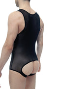 PetitQ Men's Body jockstrap Net Black