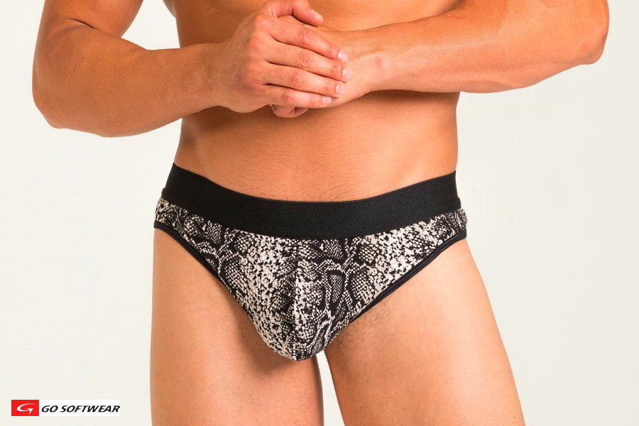 Go Softwear 3412 Men's Prowl Python Slip Thong - Python Print