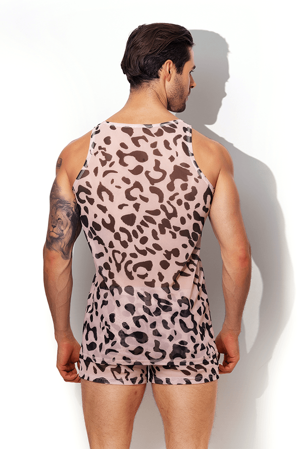 Camiseta sin mangas Greedy - Leopardo